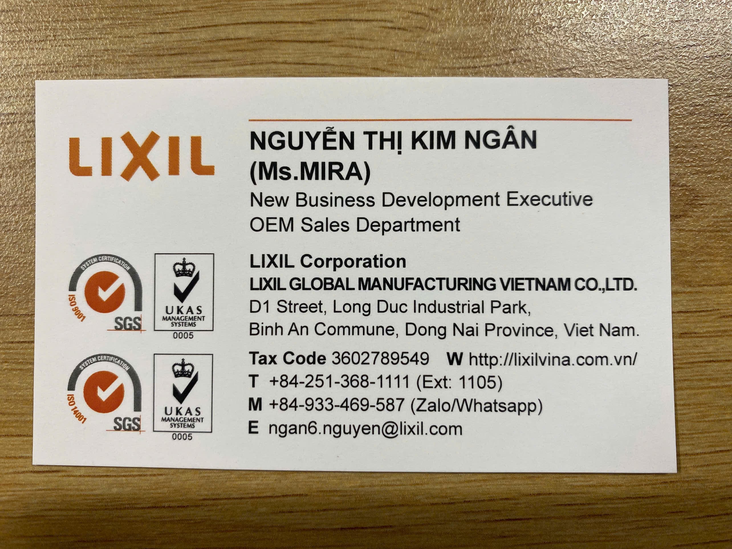 LIX - Namecard 1